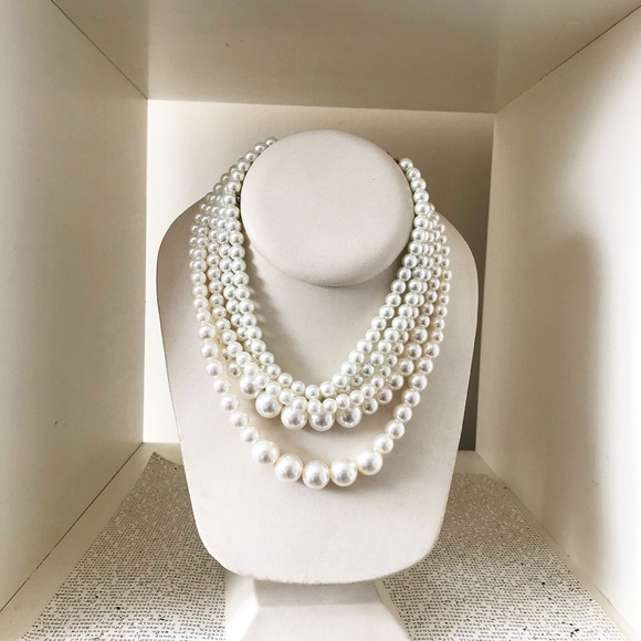 Handmade Multistrand Pearl necklace - Picture 3 of 7